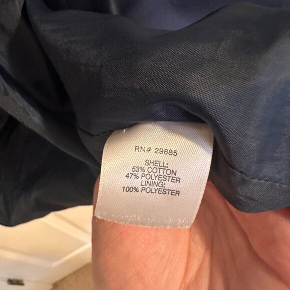 Navy Blue Pendleton Trench Coat - Picture 5 of 5